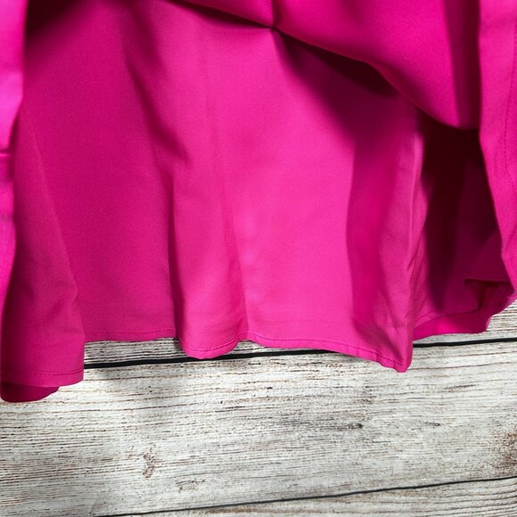 Tuckernuck Pink Bow Shoulder Mini Dress XXS Long Sleeve Party Cocktail Chic - Picture 4 of 12